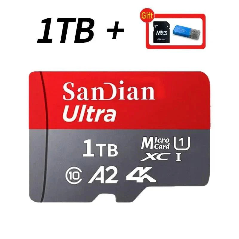 Original Flash Card 512GB Memory Card Large Capacity Micro TF Card 128GB 256GB High Speed SD Cards for PC/Phone/Camera/Mac