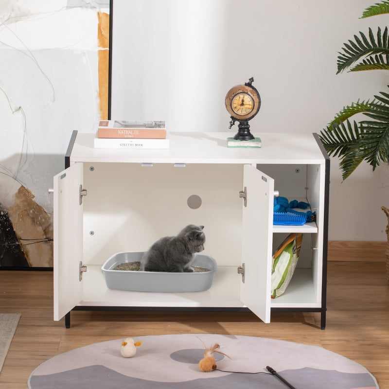 Arenero para gatos oculto
