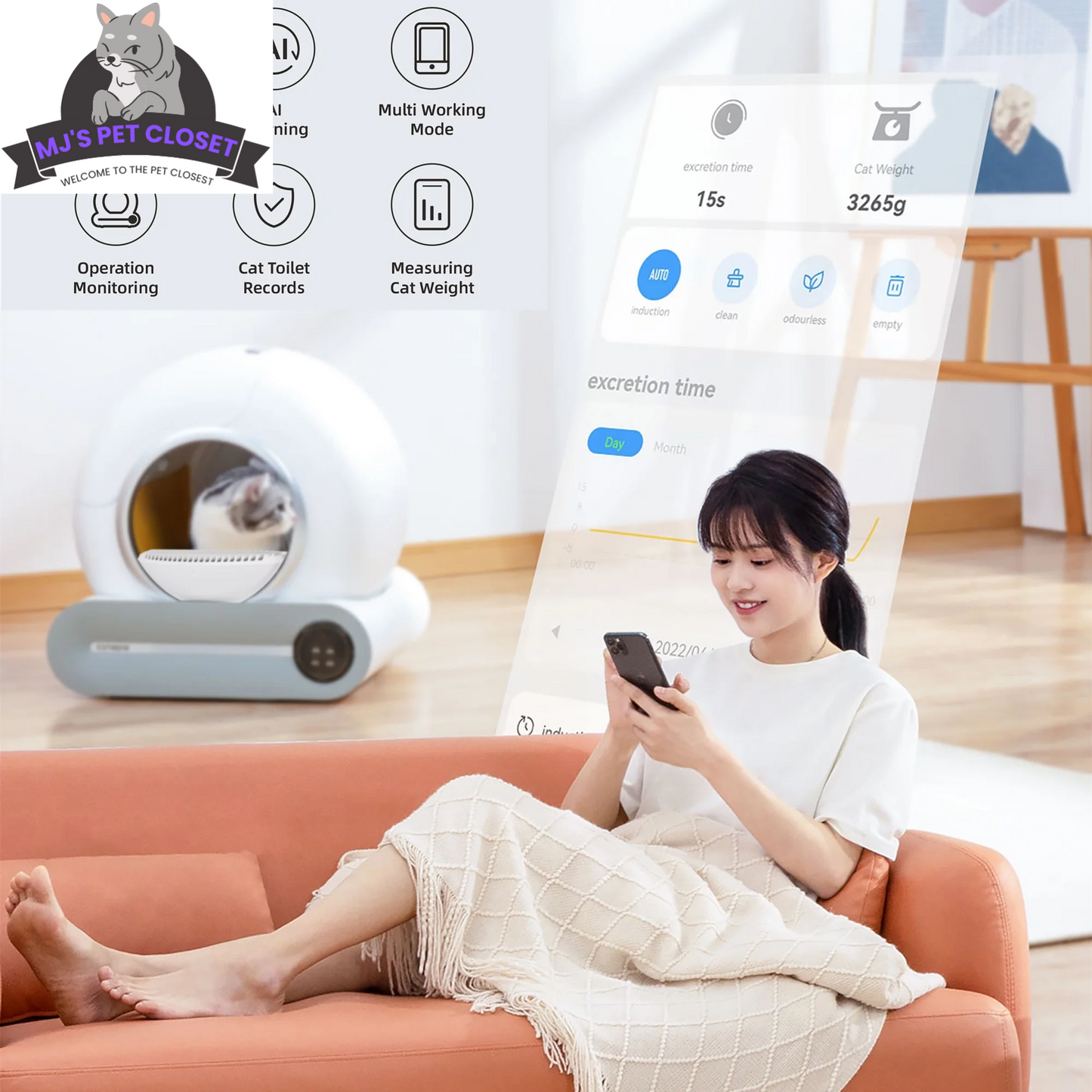 ¡Dile adiós a la arena sucia! 🐾✨ ¡Conoce el arenero autolimpiable inteligente con control de aplicación y funciones de seguridad! ¡Perfecto para padres de gatos ocupados! 😻📱