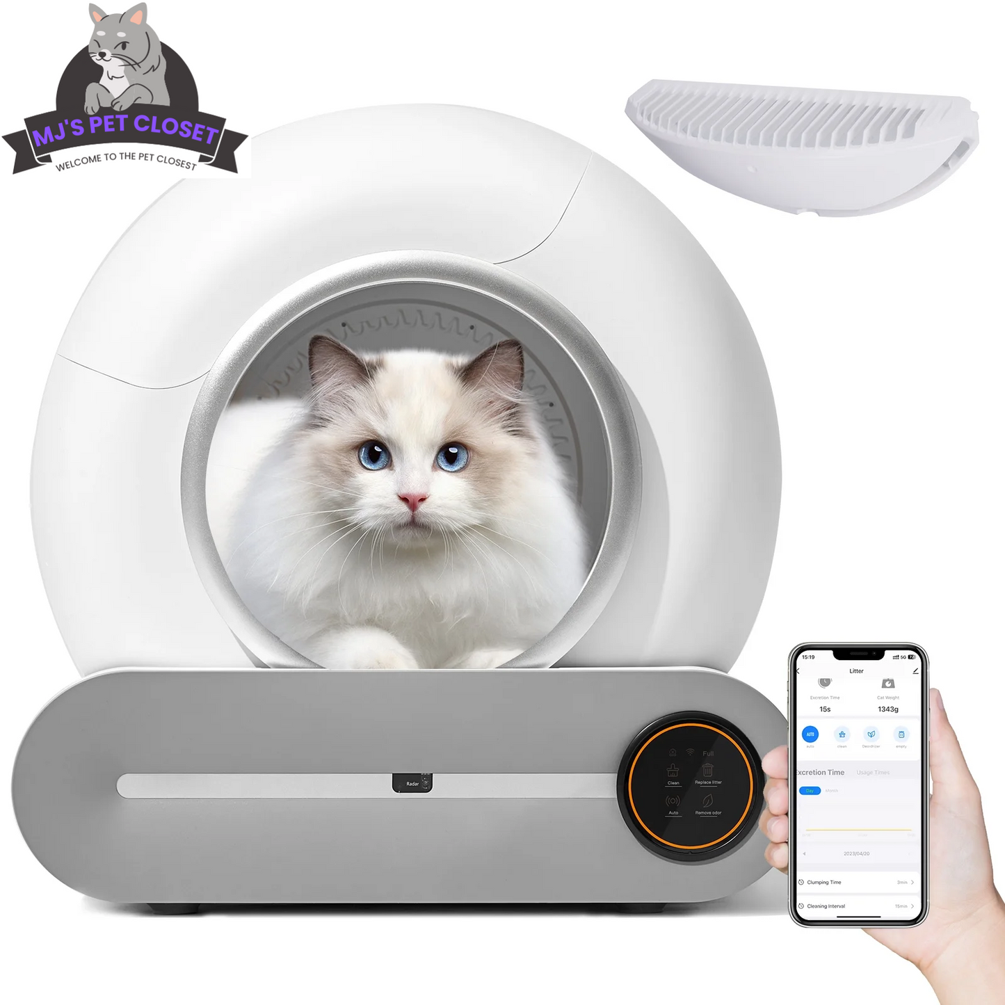 ¡Dile adiós a la arena sucia! 🐾✨ ¡Conoce el arenero autolimpiable inteligente con control de aplicación y funciones de seguridad! ¡Perfecto para padres de gatos ocupados! 😻📱