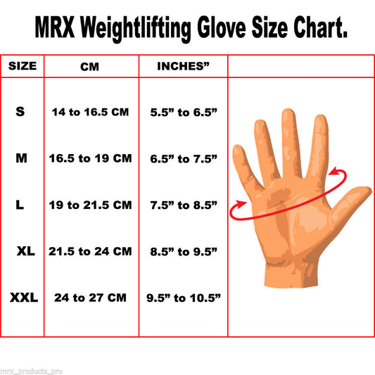 Gants de musculation MRX pour entraînement en salle de sport avec longue sangle de poignet