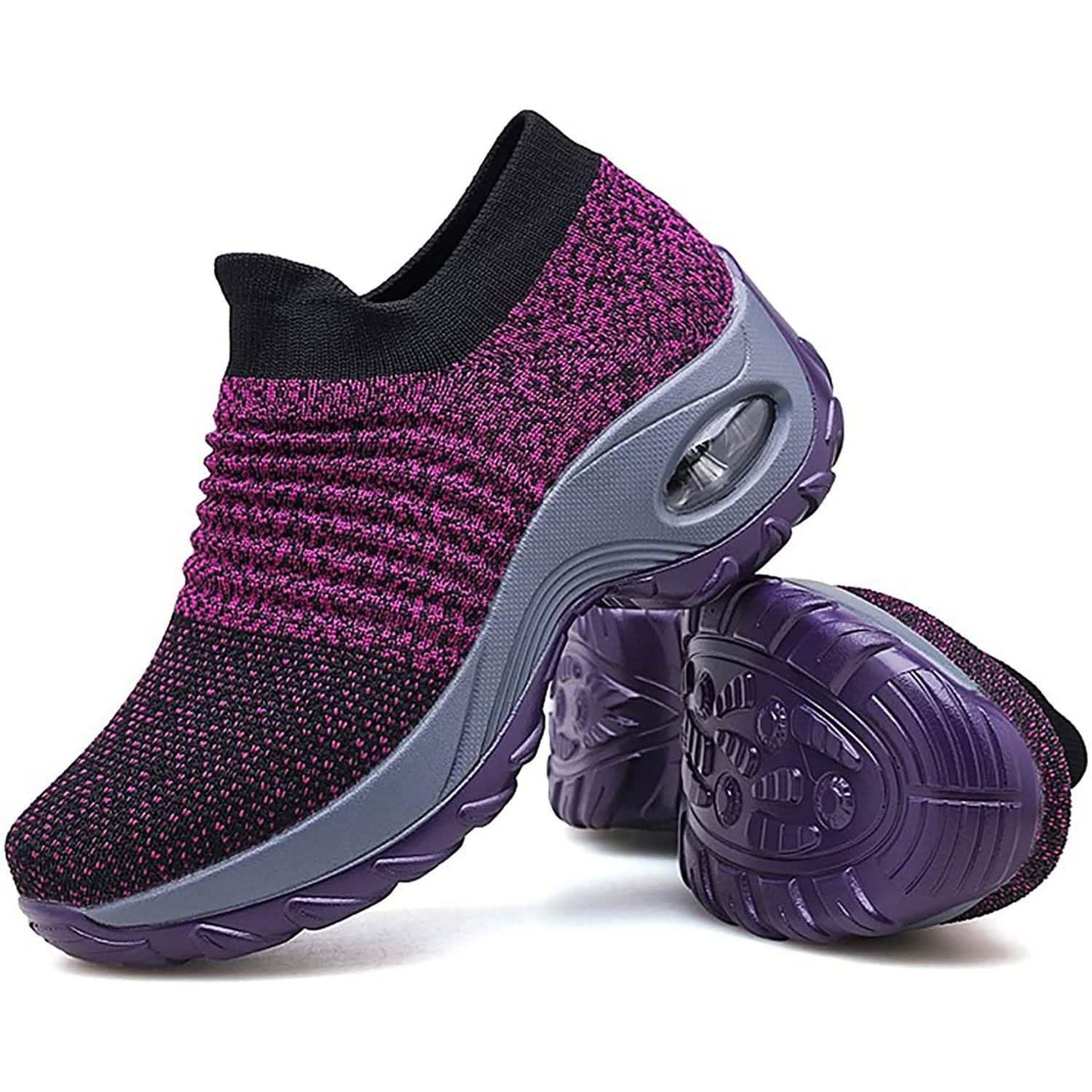 Baskets chaussettes pour la marche femme